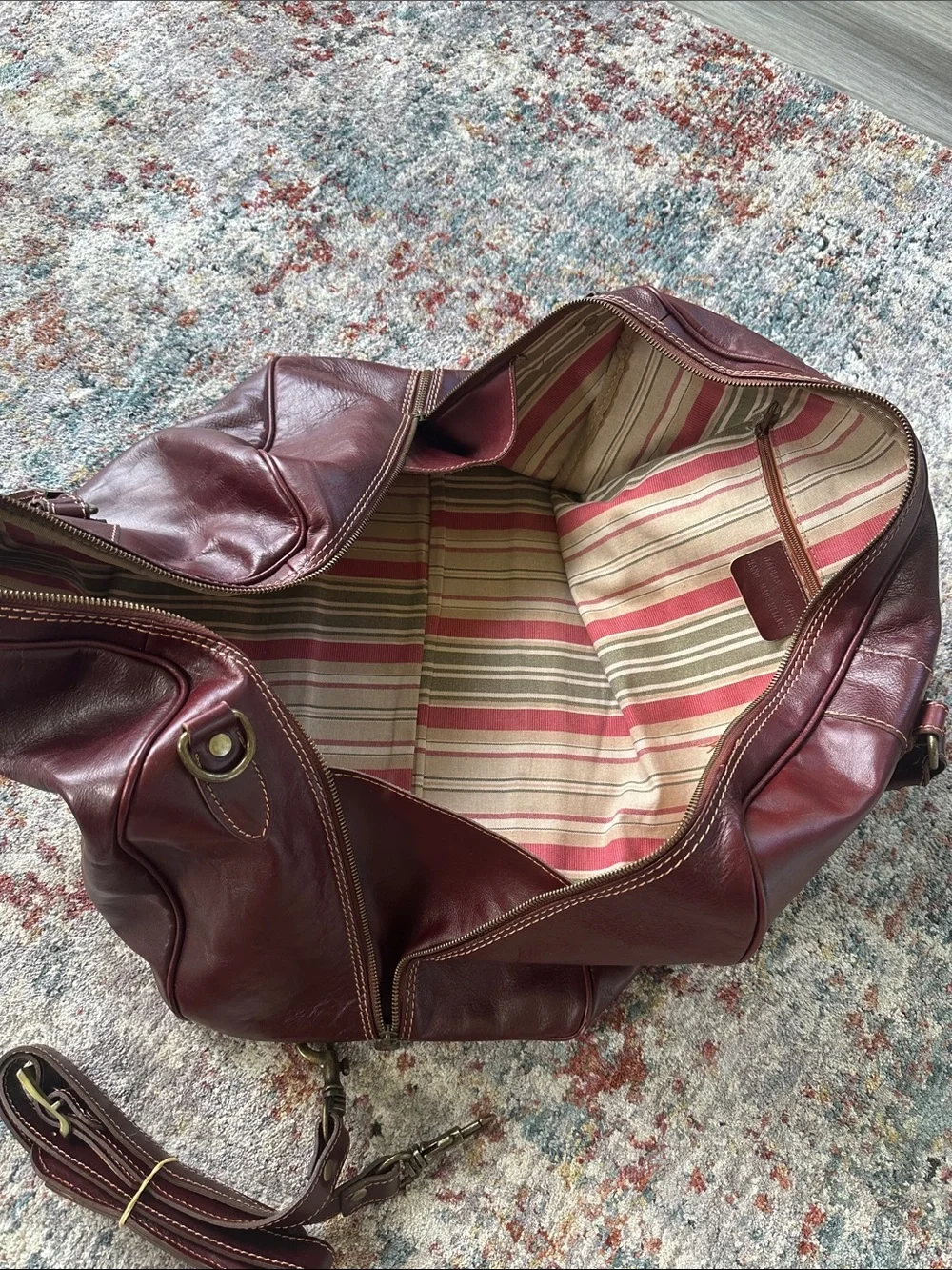 Cenzo Leather Duffle Bag